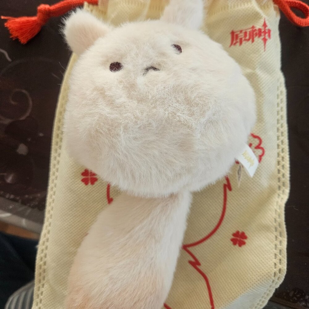 miHoYo Official Genshin Impact Klee Dodoco Keychain Mink Wool Plush Doll Toys